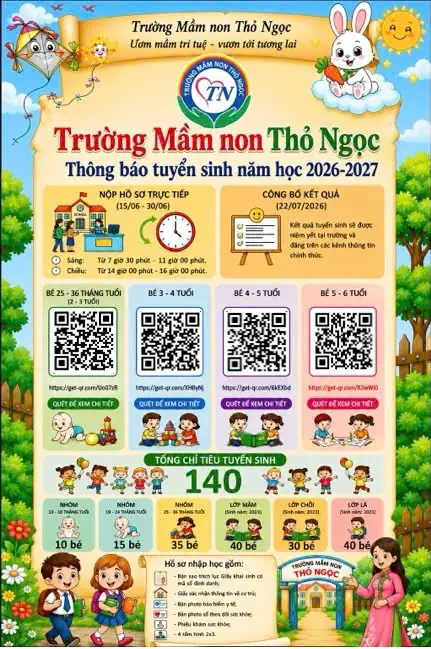 TRƯỜNG MẦM NON THỎ NGỌC